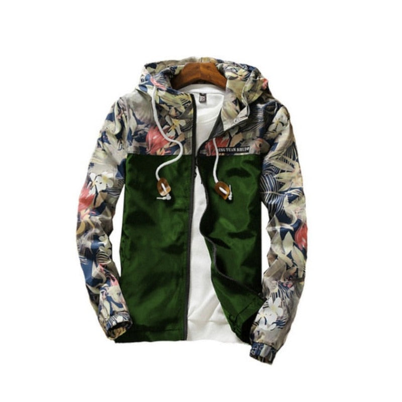 Hooded Wind-Breaker Zipper Lightweight Jacket - Necessary Clothing Store