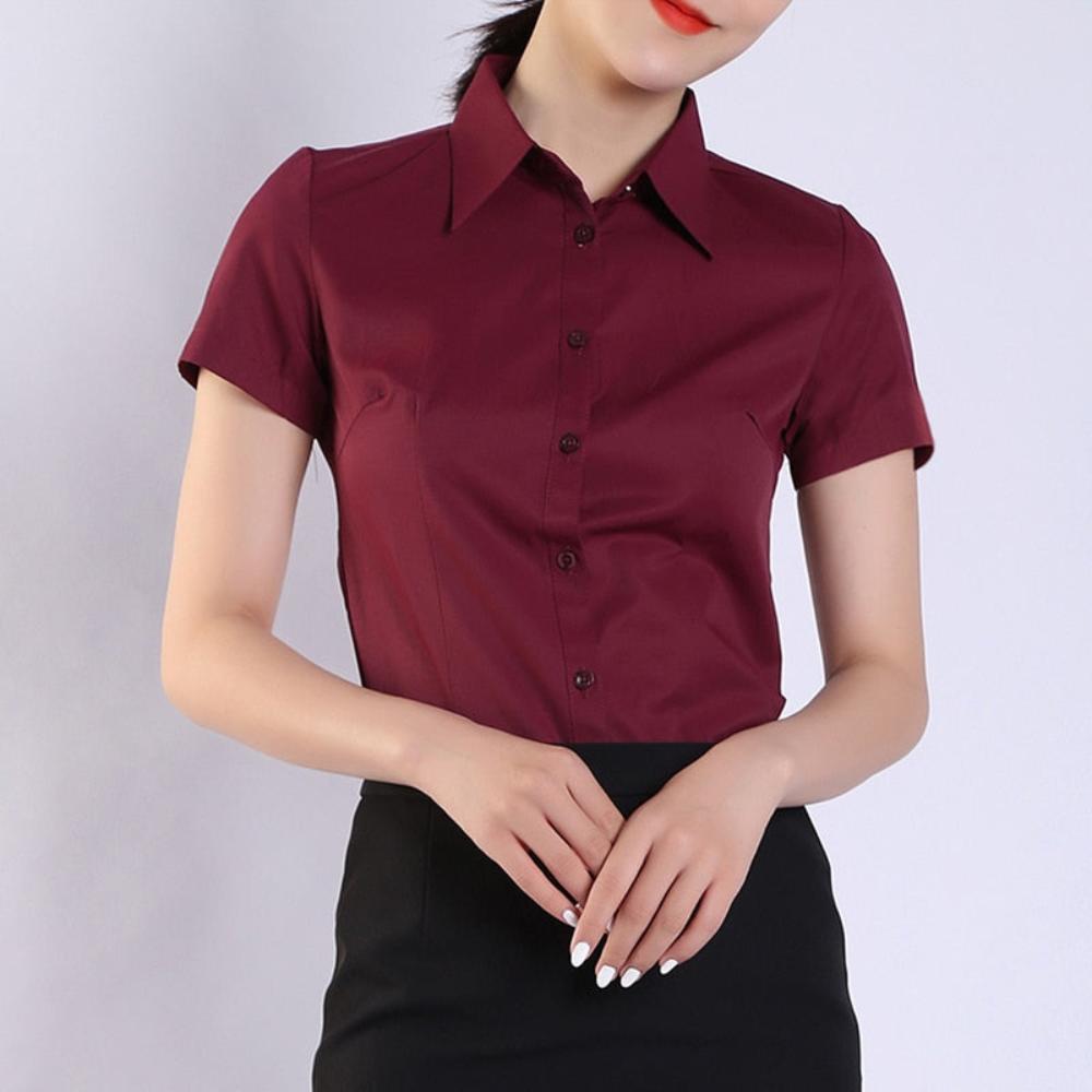 Cotton Short Sleeve Blouse - Necessary Clothing Store