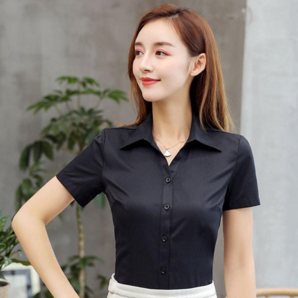 Cotton Short Sleeve Blouse - Necessary Clothing Store
