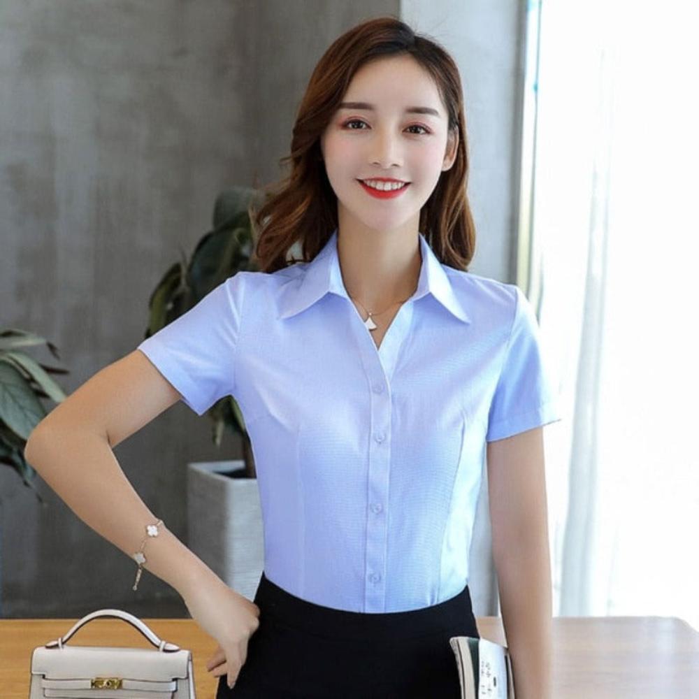 Cotton Short Sleeve Blouse - Necessary Clothing Store