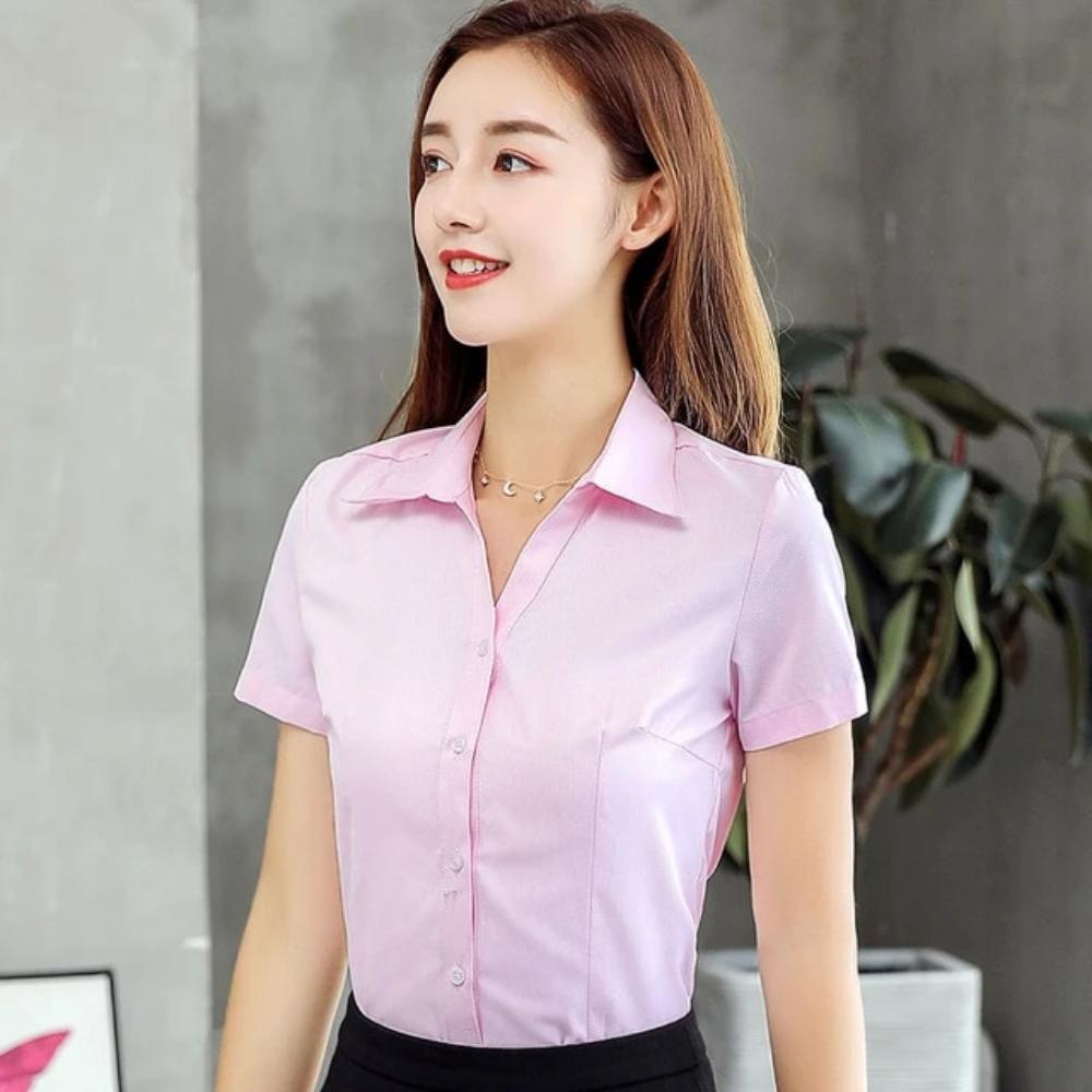 Cotton Short Sleeve Blouse - Necessary Clothing Store