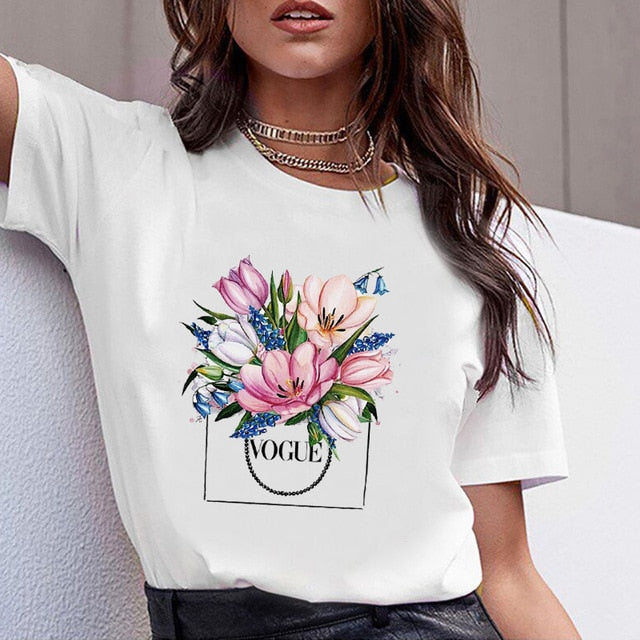 Vogue O-neck T-shirt - Necessary Clothing Store