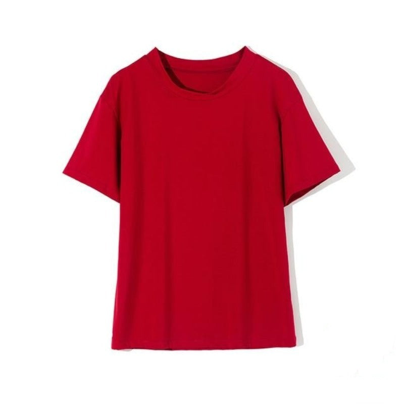 Knitted T-shirt Cotton Short Sleeve - Necessary Clothing Store