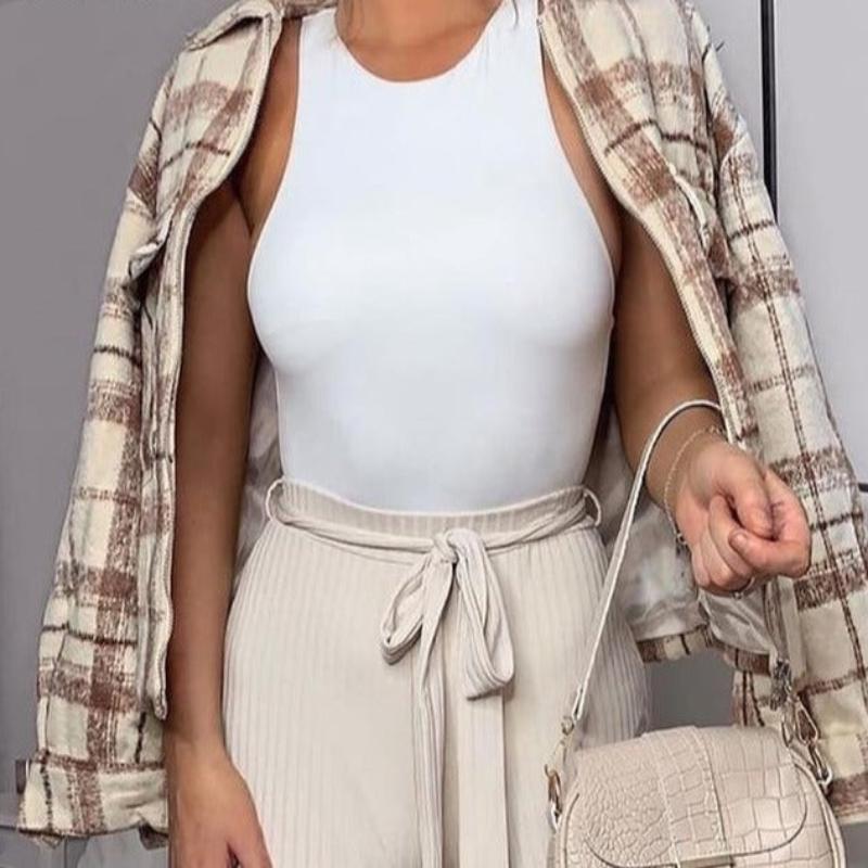 O Neck Sleeveless Sexy Off Shoulder Jumpsuit - Necessary Clothing Store