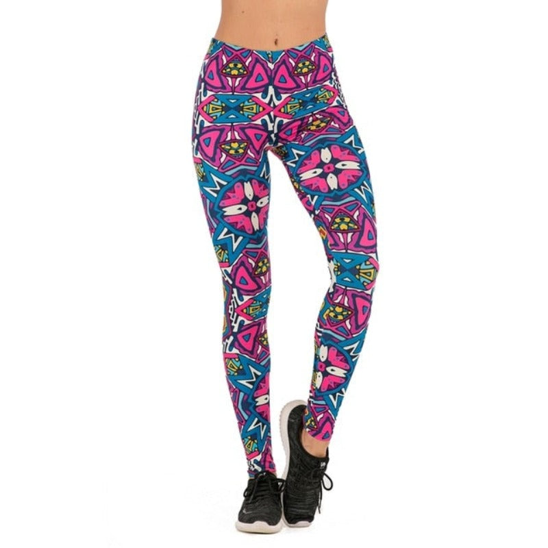 Fluorescent Tree Slim High Waist Leggings - Necessary Clothing Store
