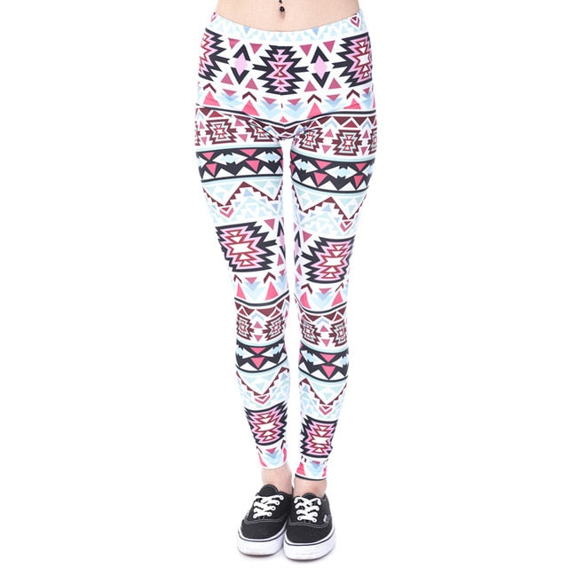 Printing Slim High Waist Leggings - Necessary Clothing Store