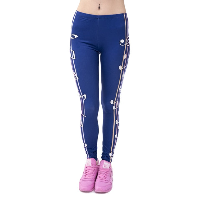 Printing Slim High Waist Leggings - Necessary Clothing Store