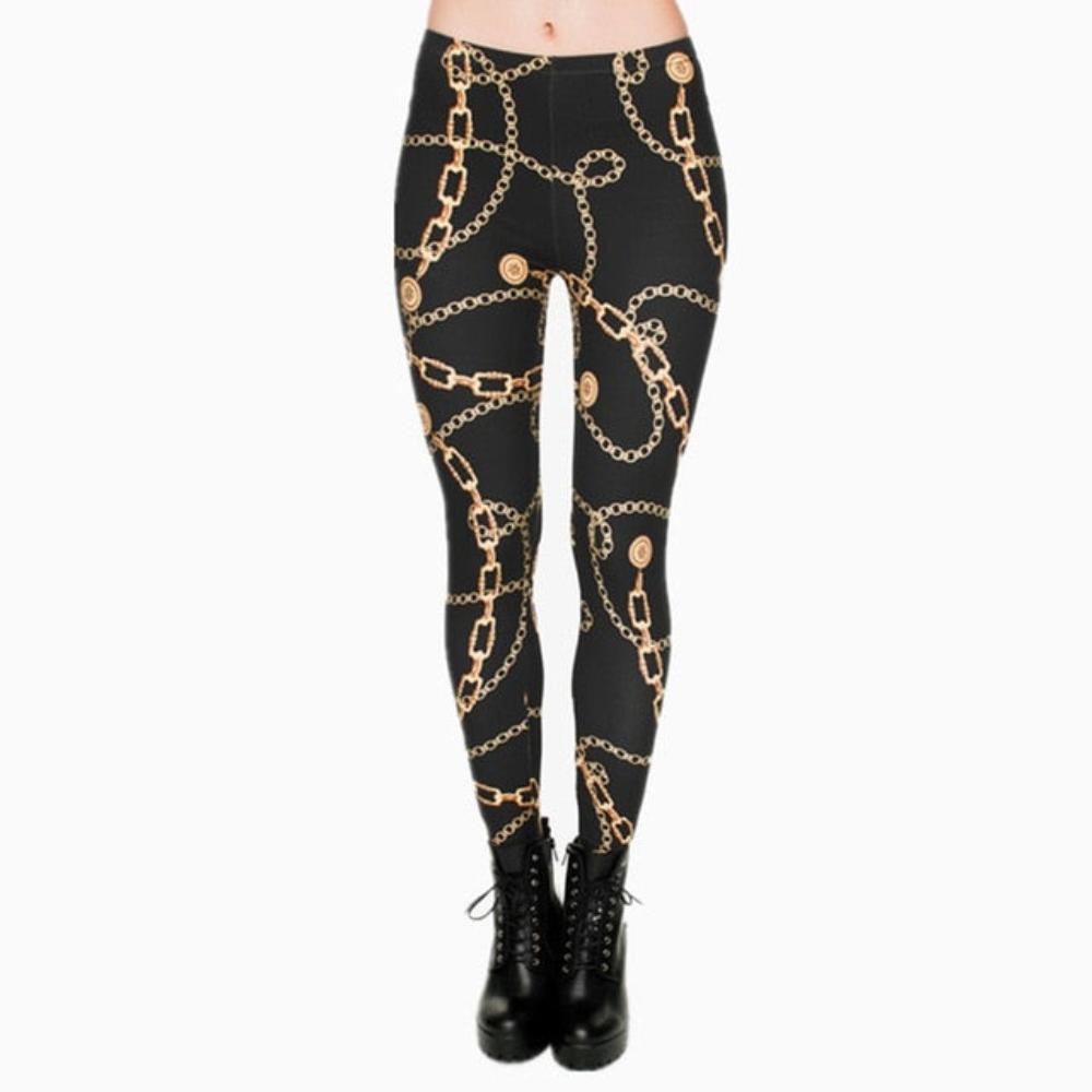 Printing Slim High Waist Leggings - Necessary Clothing Store