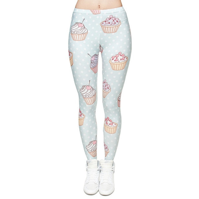 Printing Slim High Waist Leggings - Necessary Clothing Store