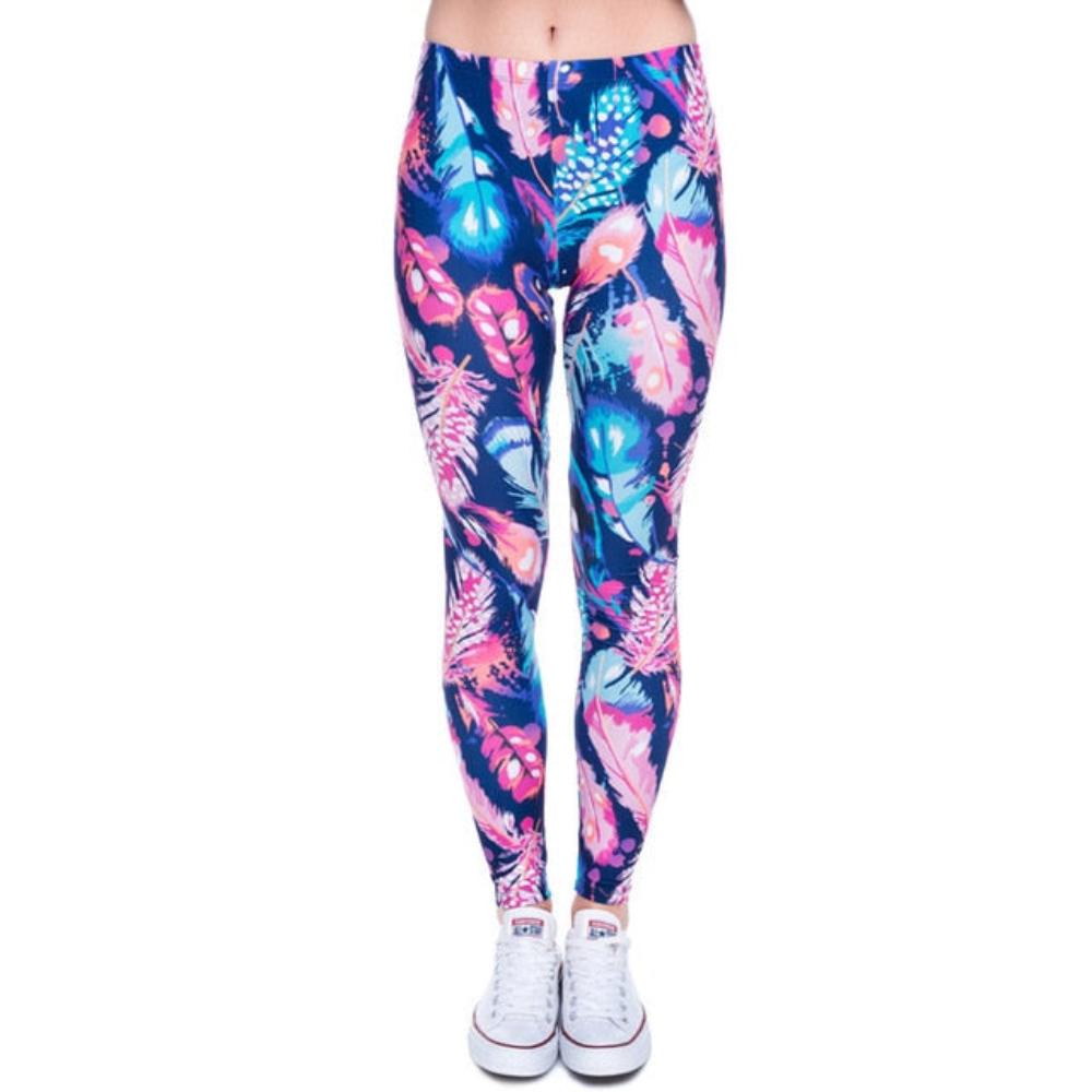 Printing Slim High Waist Leggings - Necessary Clothing Store