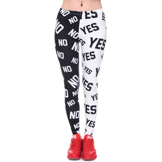 Printing Slim High Waist Leggings - Necessary Clothing Store