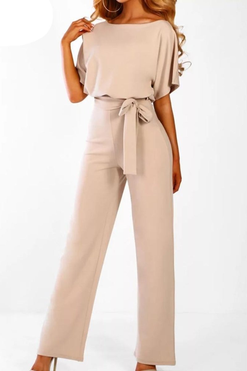 Jumpsuit Romper Lace-up Short Sleeve - Necessary Clothing Store