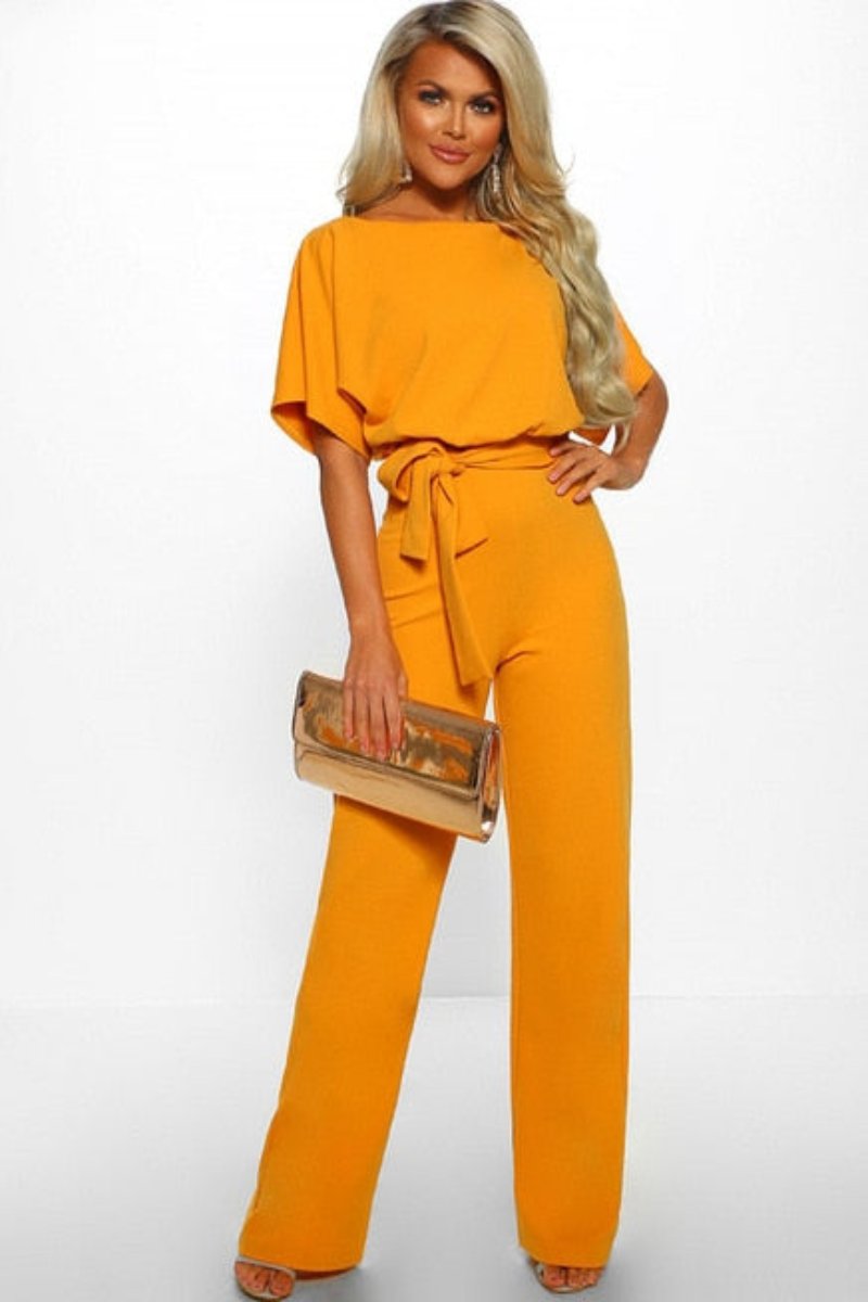 Jumpsuit Romper Lace-up Short Sleeve - Necessary Clothing Store