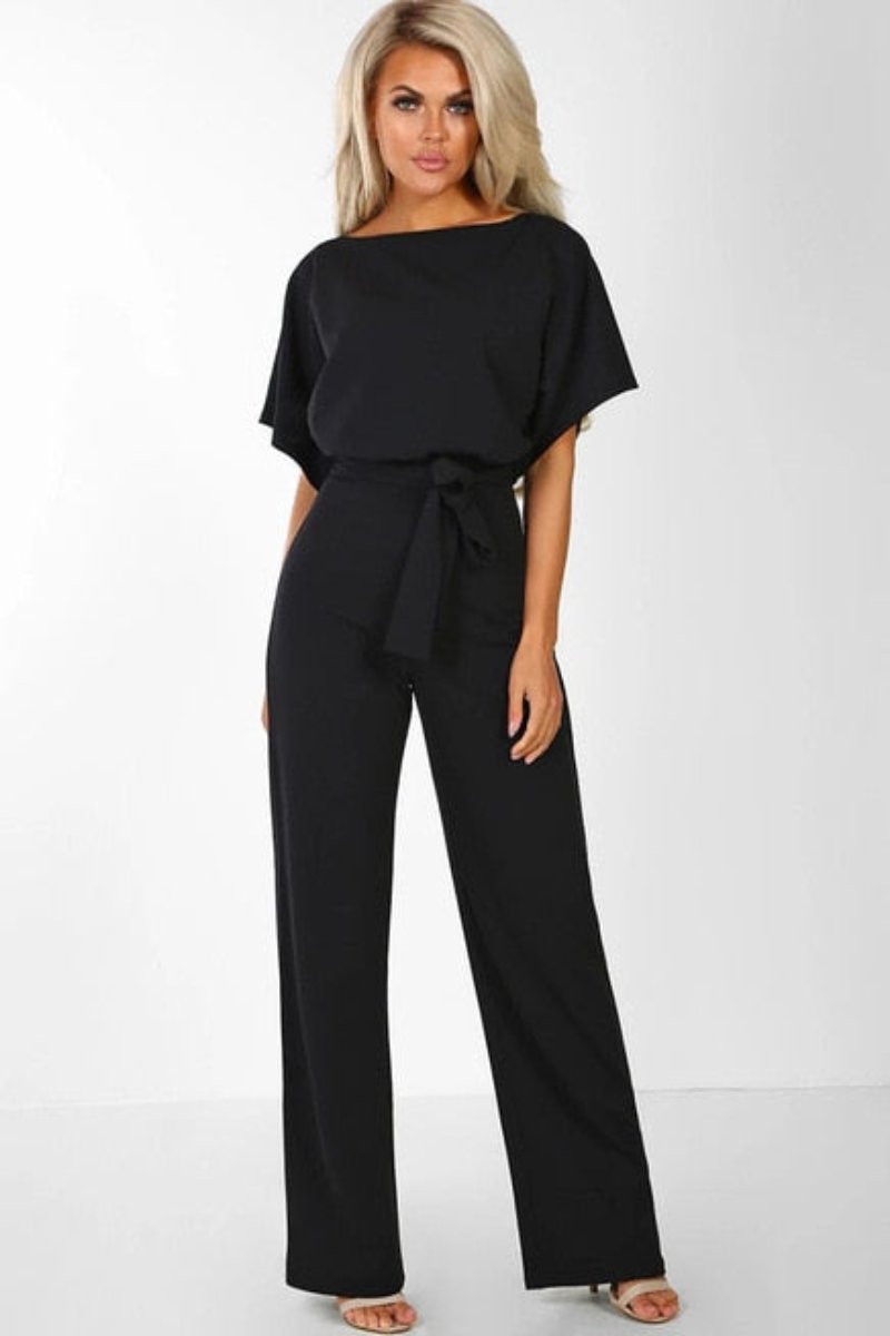 Jumpsuit Romper Lace-up Short Sleeve - Necessary Clothing Store