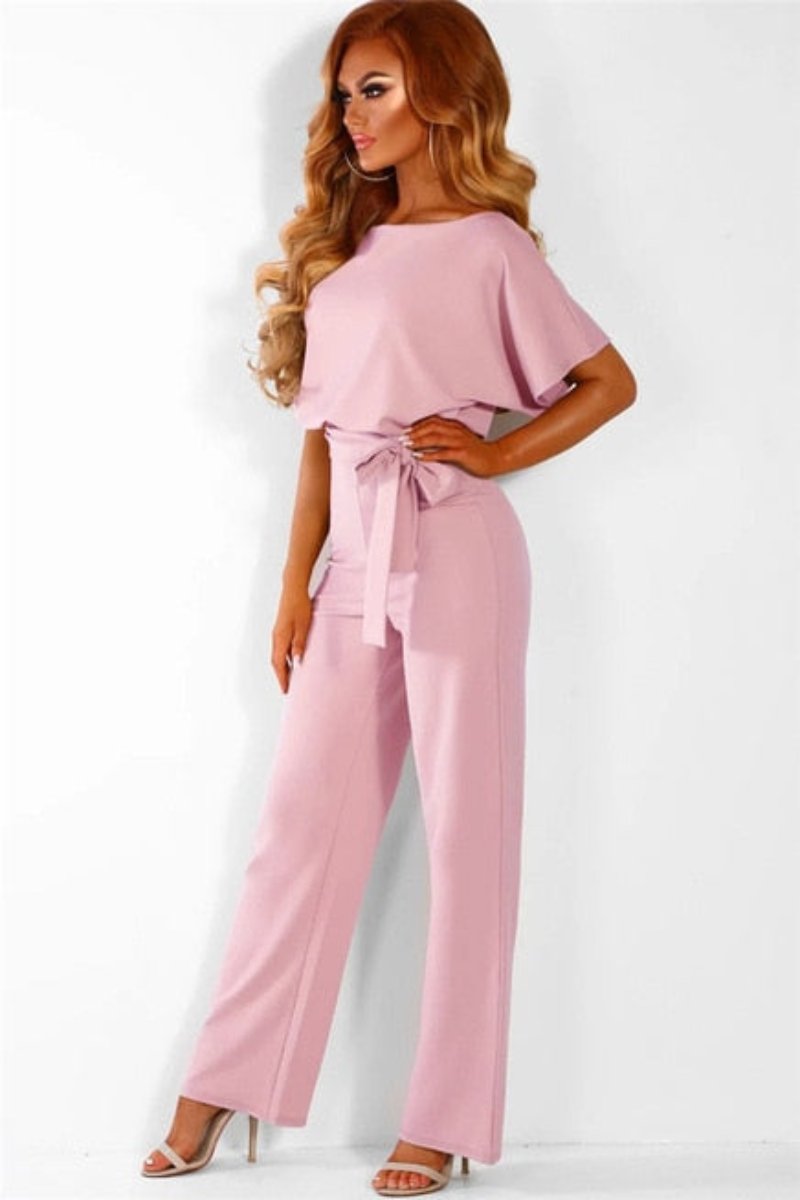 Jumpsuit Romper Lace-up Short Sleeve - Necessary Clothing Store