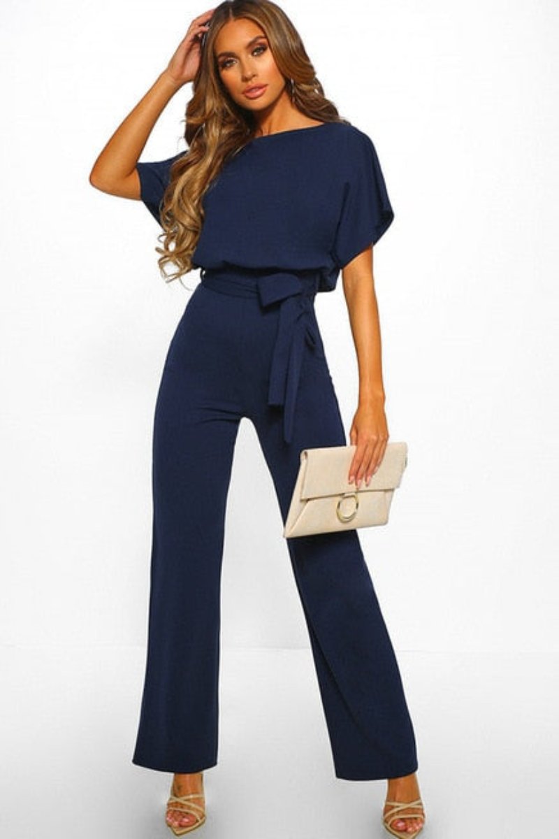 Jumpsuit Romper Lace-up Short Sleeve - Necessary Clothing Store