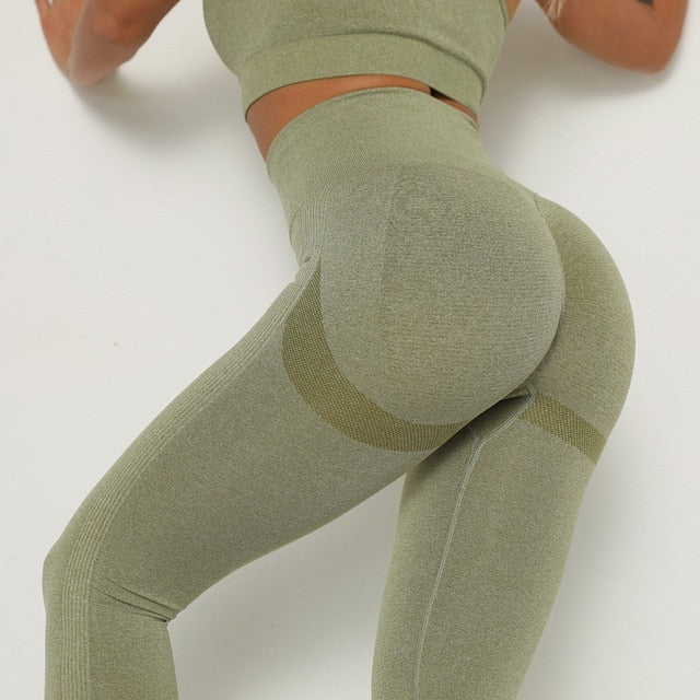 High Waist Seamless Push Up Sport Fitness Running Gym Leggings - Necessary Clothing Store