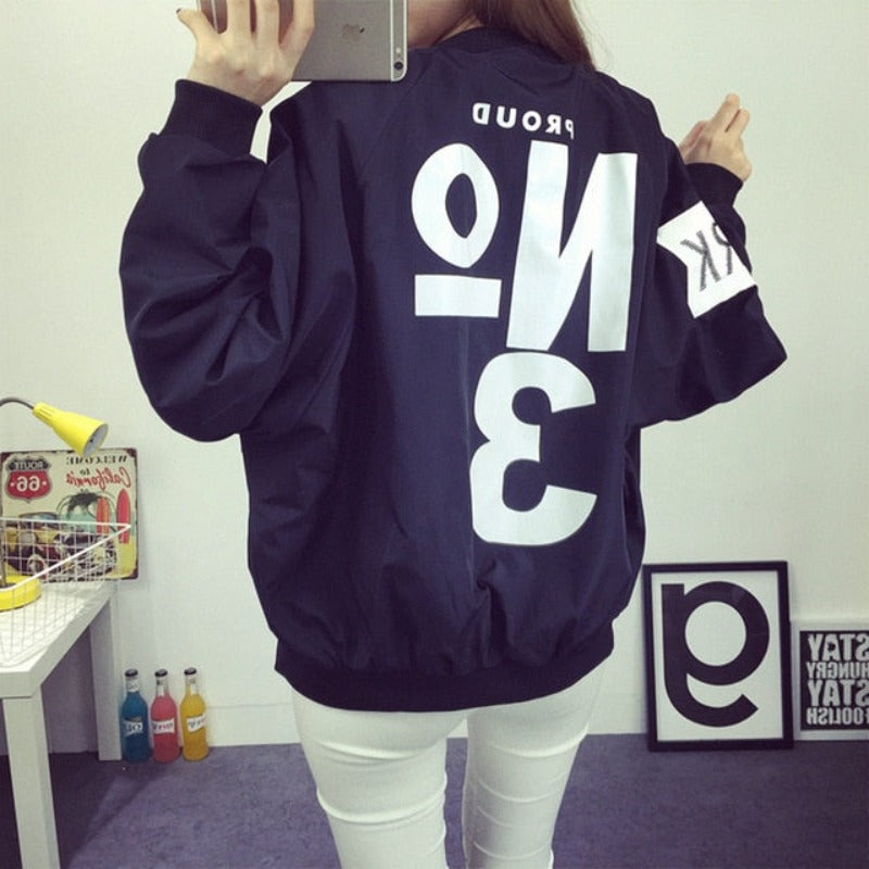 Clown Print Thin Chic Windbreaker Baseball Bomber - Necessary Clothing Store