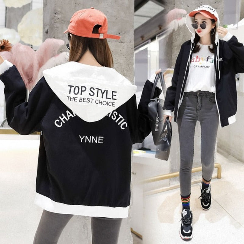 Clown Print Thin Chic Windbreaker Baseball Bomber - Necessary Clothing Store