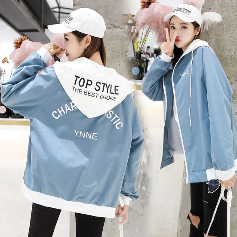 Clown Print Thin Chic Windbreaker Baseball Bomber - Necessary Clothing Store