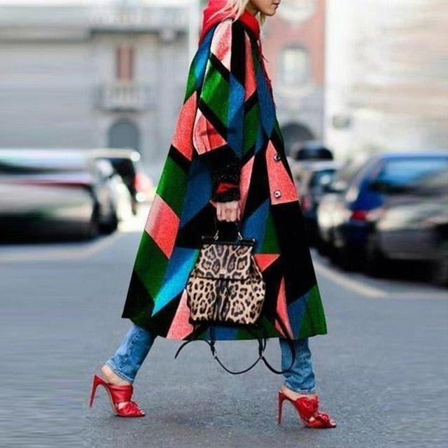 Retro Fashion Long Coat 4XL - 5XL Sizes - Necessary Clothing Store