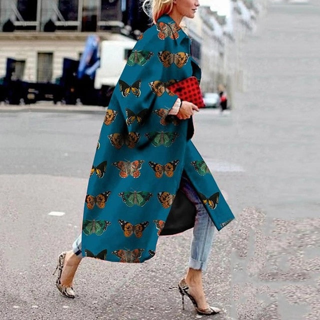 Retro Fashion Long Coat 4XL - 5XL Sizes - Necessary Clothing Store