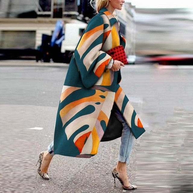 Retro Fashion Long Coat 4XL - 5XL Sizes - Necessary Clothing Store