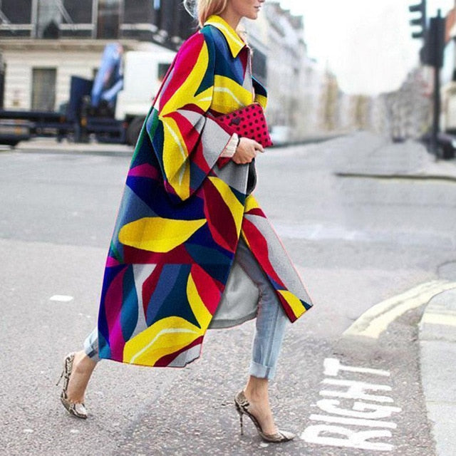 Retro Fashion Long Coat 4XL - 5XL Sizes - Necessary Clothing Store