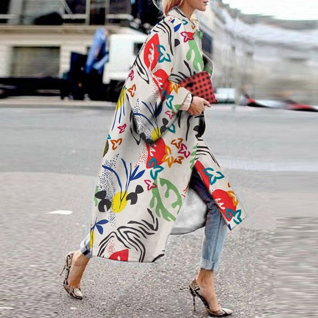 Retro Fashion Long Coat 4XL - 5XL Sizes - Necessary Clothing Store