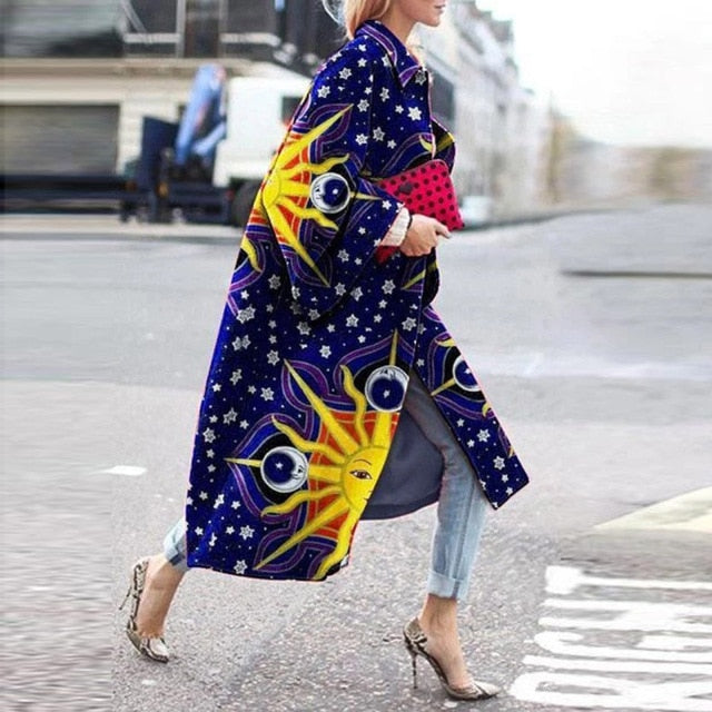 Retro Fashion Long Coat 4XL - 5XL Sizes - Necessary Clothing Store