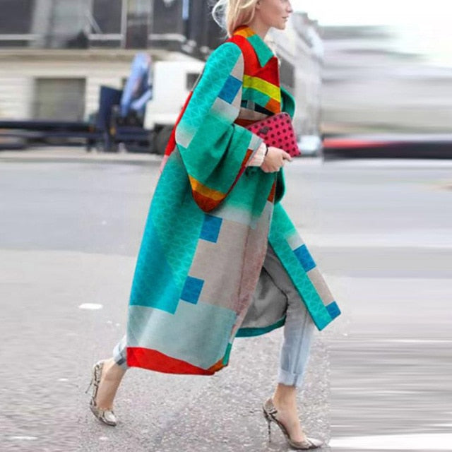 Retro Fashion Long Coat 4XL - 5XL Sizes - Necessary Clothing Store