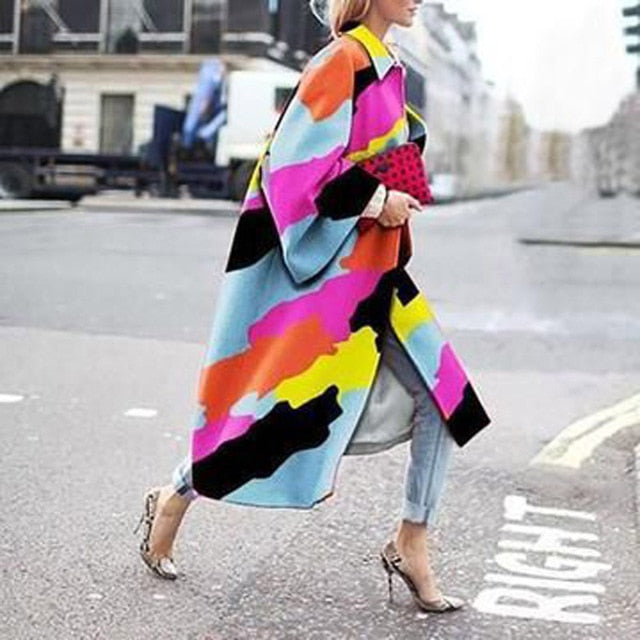 Retro Fashion Long Coat 4XL - 5XL Sizes - Necessary Clothing Store