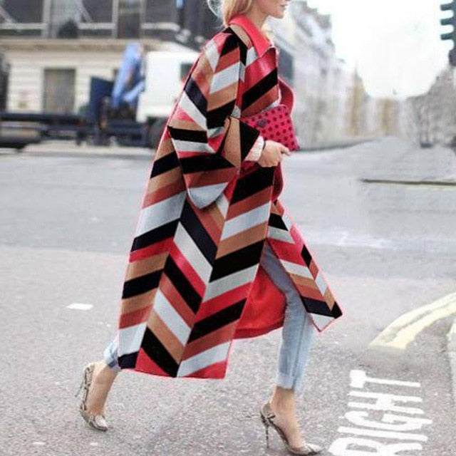 Retro Fashion Long Coat 4XL - 5XL Sizes - Necessary Clothing Store