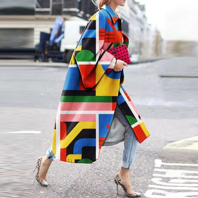 Retro Fashion Long Coat 4XL - 5XL Sizes - Necessary Clothing Store
