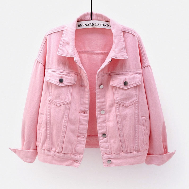 Thin Denim Women Short Loose Long Sleeve Jacket - Necessary Clothing Store
