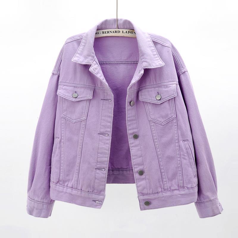 Thin Denim Women Short Loose Long Sleeve Jacket - Necessary Clothing Store