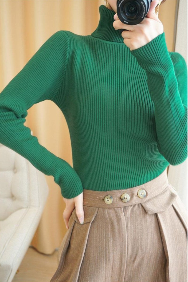 Slim Knitted Soft Warm Sweater - Necessary Clothing