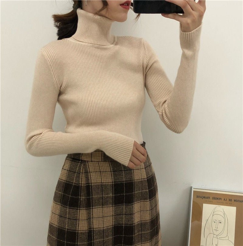 Slim Knitted Soft Warm Sweater - Necessary Clothing