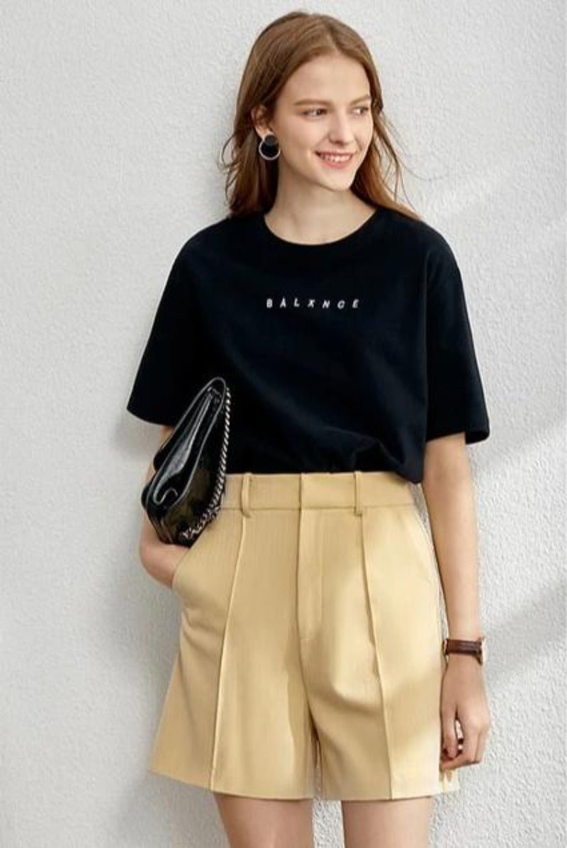 Solid Blazer High Waist Pants Suit - Necessary Clothing