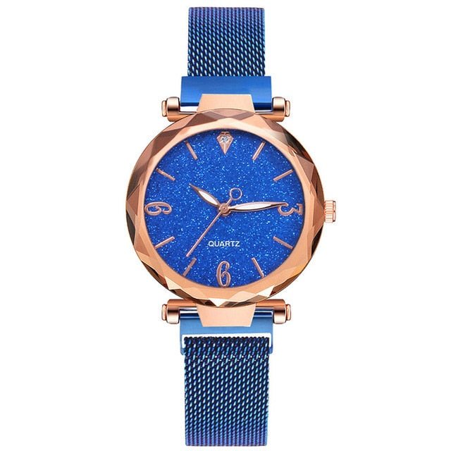 Top Brand Luxury Magnetic Starry Sky Mesh Wrist Watch - Necessary Clothing