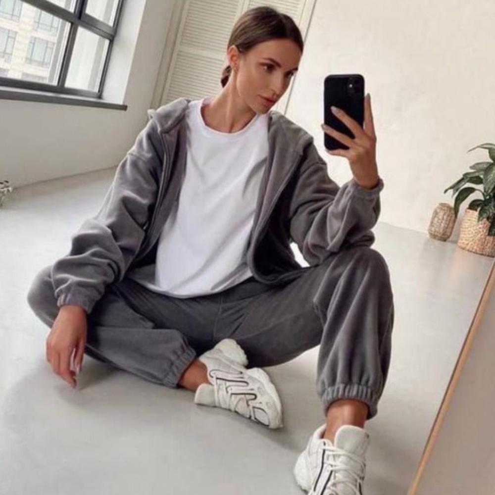 Tracksuit Fleece Hoodies Two Piece Set - Necessary Clothing
