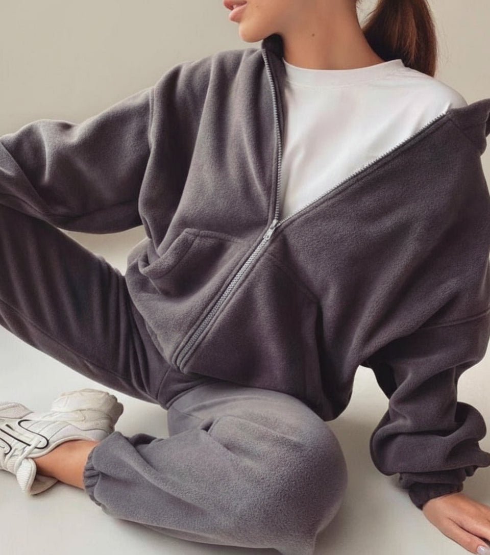 Tracksuit Fleece Hoodies Two Piece Set - Necessary Clothing