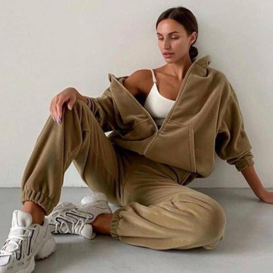 Tracksuit Fleece Hoodies Two Piece Set - Necessary Clothing