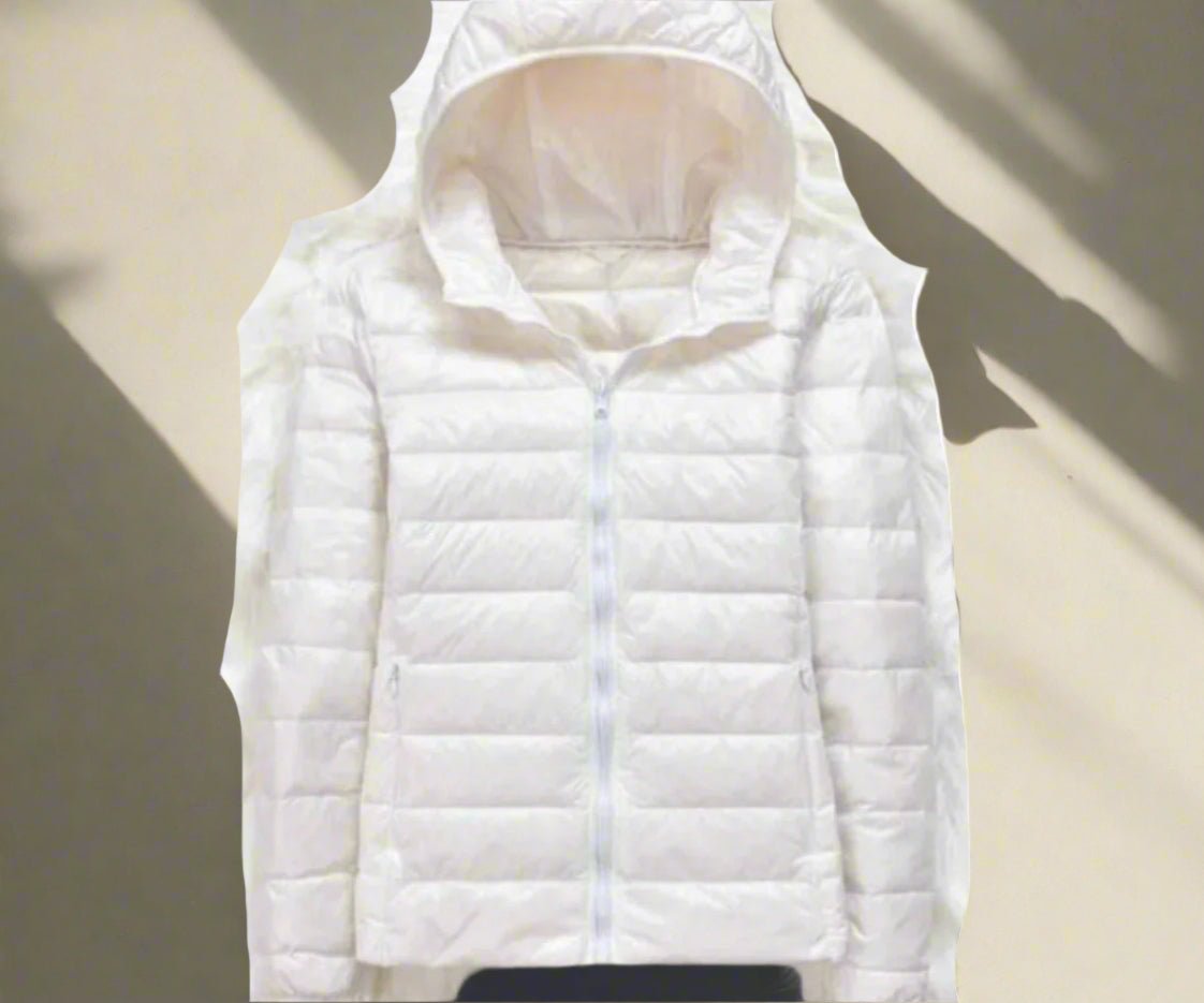 Ultralight Thin Duck Down Hooded Long Sleeve Warm Portable Coat - Necessary Clothing