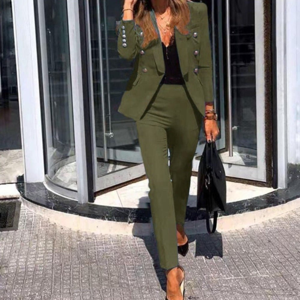 Women Two Piece Office Wear Elegant Suit - Necessary Clothing