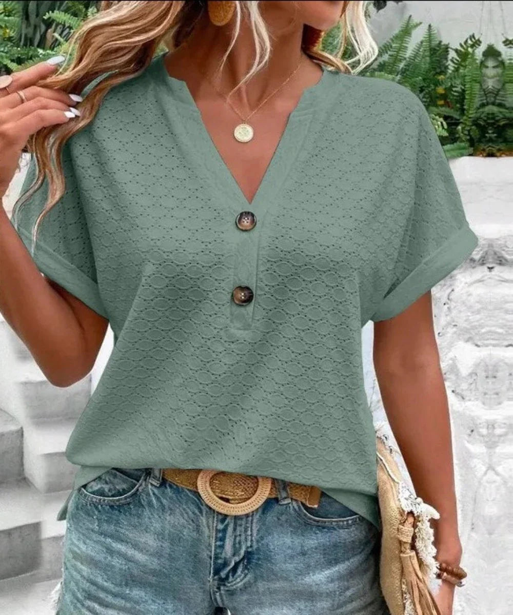 Fashion Casual Vintage Elegant Summer Streetwear Blouse - Necessary Clothing Store