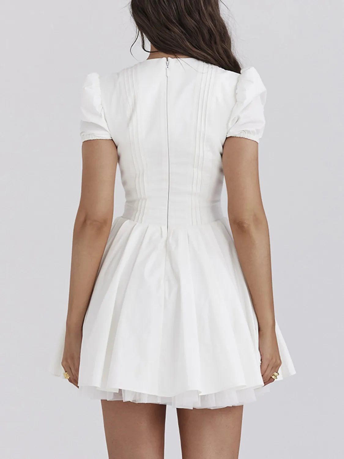 V-Neck Short Sleeve Mini Dress | Necessary Clothing