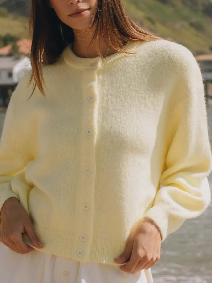 Button Down Long Sleeve Cardigan - Necessary Clothing