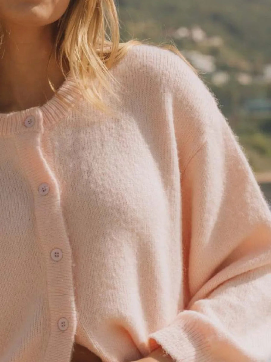 Button Down Long Sleeve Cardigan - Necessary Clothing
