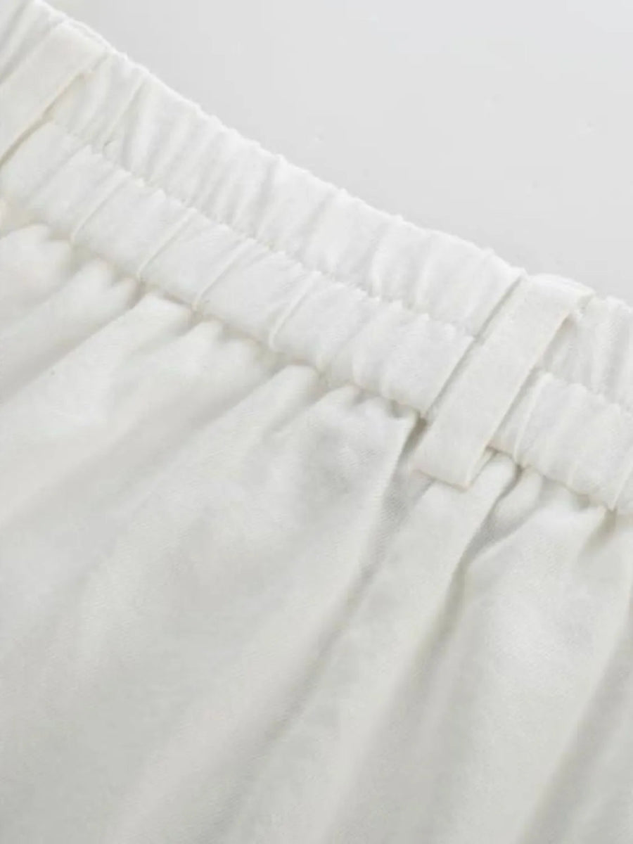 High Waist Wide Leg Buttoned Pants - Necessary Clothing